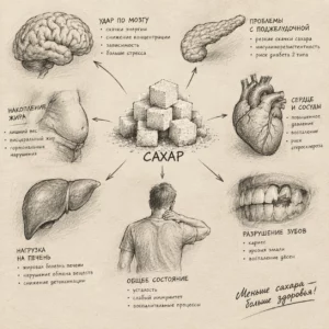 вред сахара